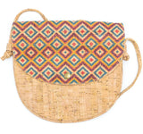 Natural cork crossbody bag