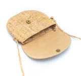 Natural cork crossbody bag