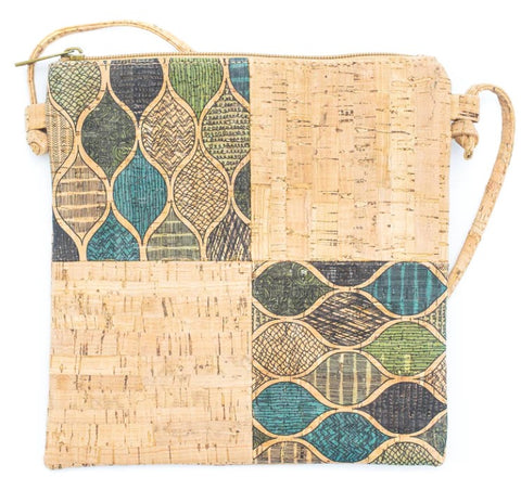 Natural cork crossbody bag