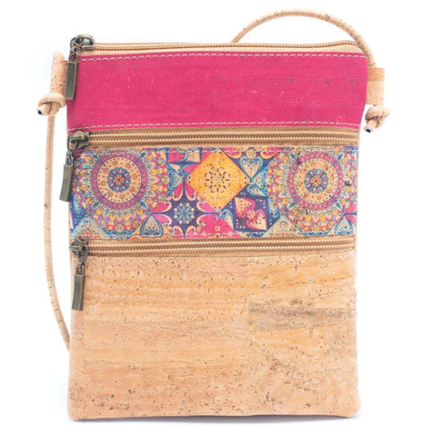 Natural cork crossbody bag