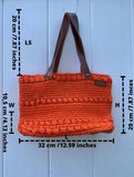 Handmade crochet handbag