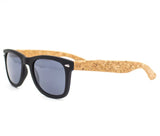 Natural cork sunglasses for men with UV protection