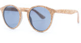 Natural cork sunglasses for women with UV protection