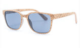 Natural cork sunglasses for men with UV protection