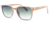 Natural cork sunglasses for men with UV protection