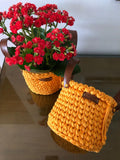 Handmade crochet baskets